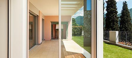 Opened french door